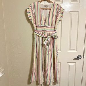 Striped Springtime/Easter Midi Dress by Loft